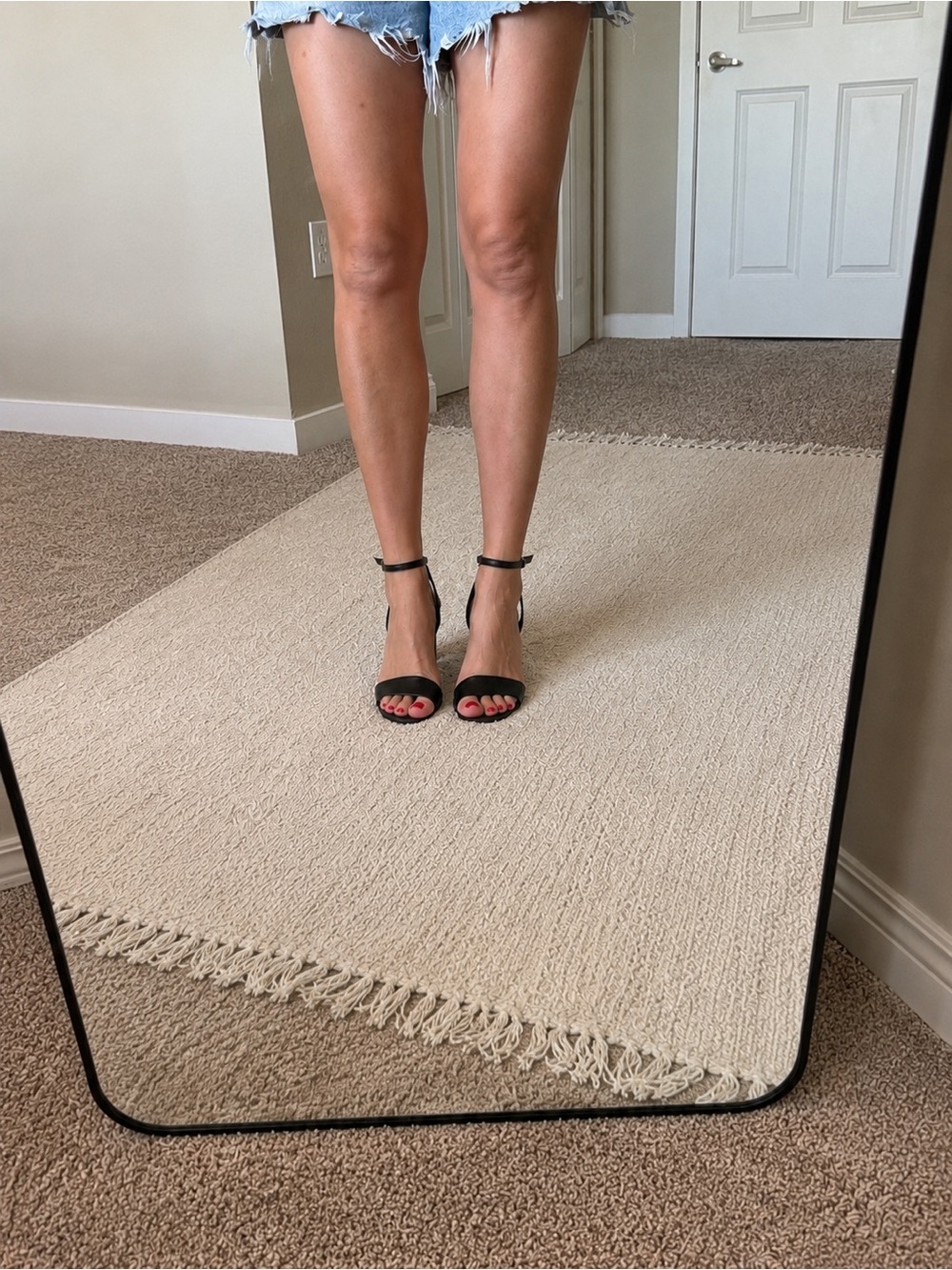Steve Madden Black Ankle-Strap Heels